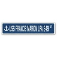 thumbnail image 1 of USS FRANCIS MARION LPA 249 Street Sign us navy ship veteran sailor gift, 1 of 5