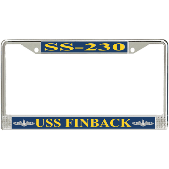 USS Finback SS-230 License Plate Frame
