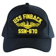 thumbnail image 1 of USS Finback SSN-670 ( Gold Dolphins ) Submarine Officers Cap, 1 of 1