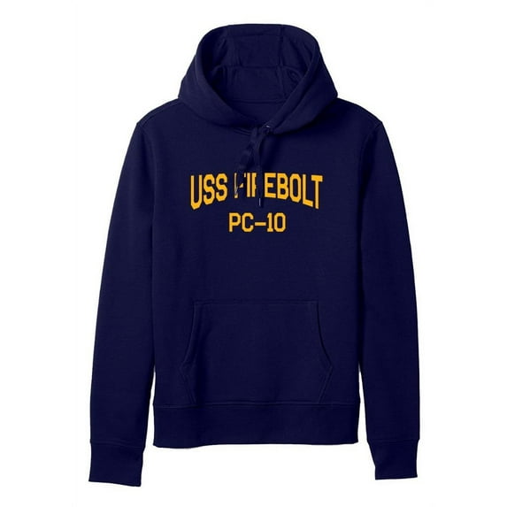 USS Firebolt PC-10 Cyclone Patrol Boat Naval Warship Standard Size Pullover Hoodie