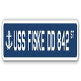 thumbnail image 1 of USS Fiske DD 842 Street Sign - US Navy Ship Veteran Sailor Gift, 1 of 1
