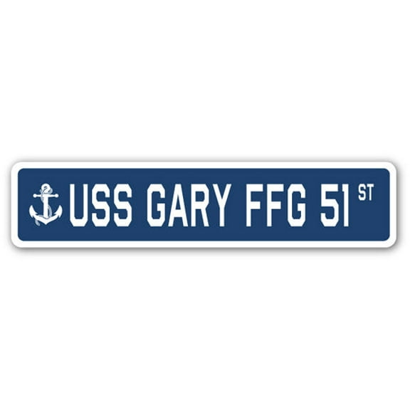 USS GARY FFG 51 Street Sign us navy ship veteran sailor gift