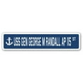 thumbnail image 1 of USS GEN GEORGE M RANDALL AP 115 Street Sign us navy ship veteran sailor gift, 1 of 5