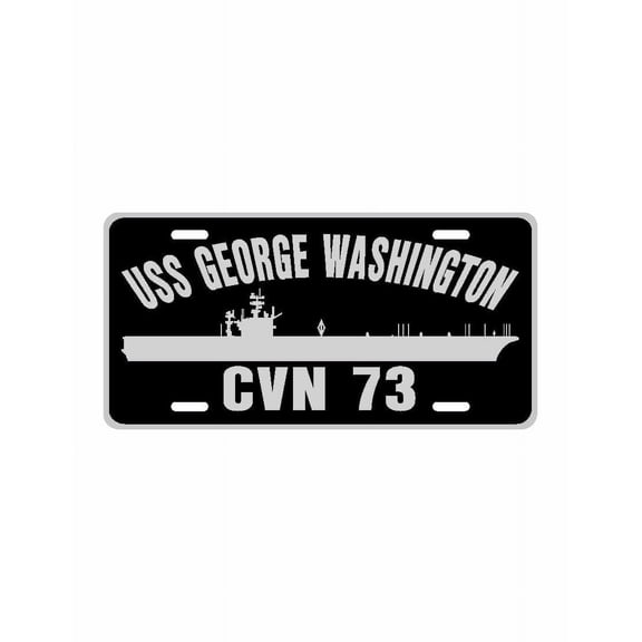 USS GEORGE WASHINGTON CVN 73 Aluminum License Plate Military Navy USN Car Truck RV PL001