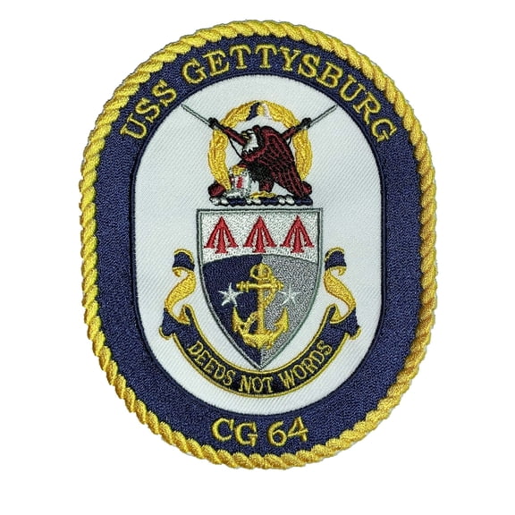 USS GETTYSBURG CG-64 Patch – Sew On