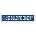 thumbnail image 1 of USS GILLESPIE DD 609 Street Sign us navy ship veteran sailor gift, 1 of 5
