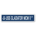 thumbnail image 1 of USS GLADIATOR MCM 11 Street Sign us navy ship veteran sailor gift, 1 of 5