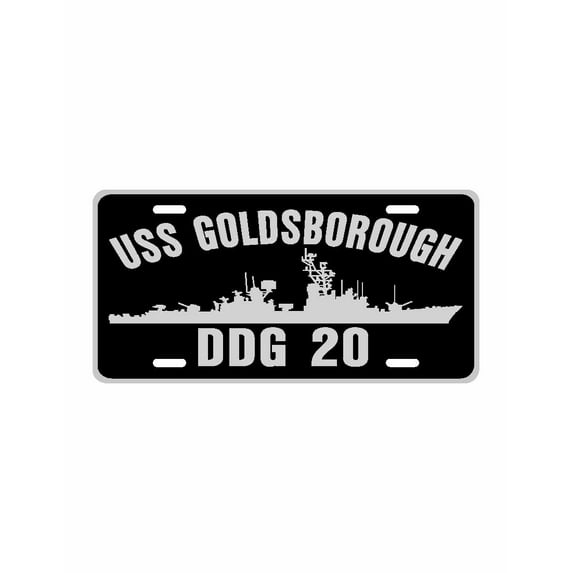 USS GOLDSBOROUGH DDG 20 Aluminum License Plate Military Navy USN Car Truck RV PL001