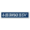 thumbnail image 1 of USS GRAYBACK SS 574 Street Sign us navy ship veteran sailor gift, 1 of 5