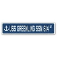 thumbnail image 1 of USS GREENLING SSN 614 Street Sign us navy ship veteran sailor gift, 1 of 5