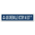 thumbnail image 1 of USS GREENVILLE VICTORY AK 237 Street Sign us navy ship veteran sailor gift, 1 of 5