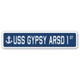 thumbnail image 1 of USS GYPSY ARSD 1 Street Sign us navy ship veteran sailor gift, 1 of 5