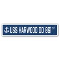 thumbnail image 1 of USS HARWOOD DD 861 Street Sign us navy ship veteran sailor gift, 1 of 5