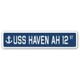 thumbnail image 1 of USS HAVEN AH 12 Street Sign us navy ship veteran sailor gift, 1 of 5