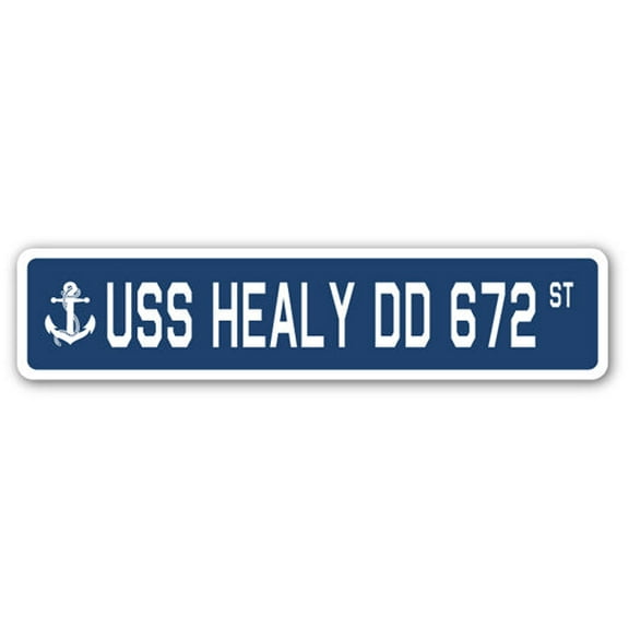 USS HEALY DD 672 Street Sign us navy ship veteran sailor gift