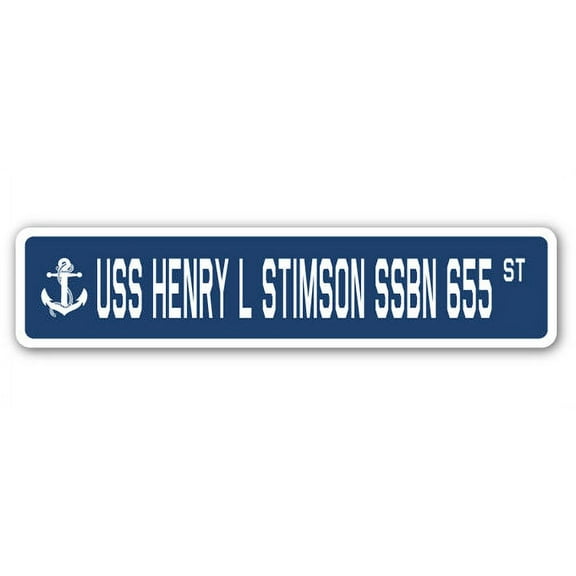 USS HENRY L STIMSON SSBN 655 Street Sign us navy ship veteran sailor gift