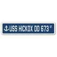 thumbnail image 1 of USS HICKOX DD 673 Street Sign us navy ship veteran sailor gift, 1 of 5