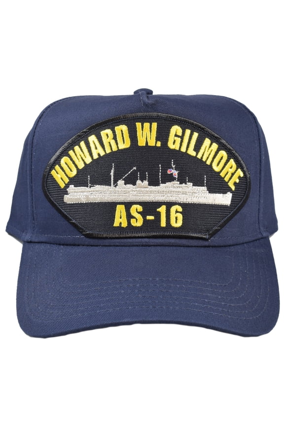 USS HOWARD W. GILMORE AS-16 SHIP HAT - NAVY BLUE