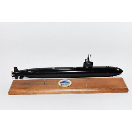 USS Hartford SSN-768 (Black Hull) Submarine Model,Navy,Scale Model,Mahogany,20 inch,LA Class
