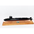 thumbnail image 1 of USS Hawkbill SSN-666 Submarine Model, US Navy, Scale Model, Mahogany, Sturgeon Class, 1 of 5