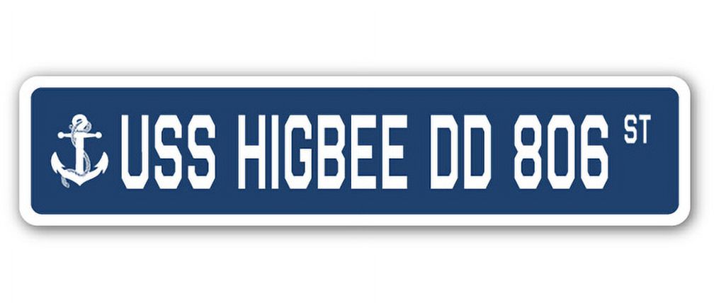 USS Higbee Dd 806 Street [3 Pack] of Vinyl Decal Stickers | Indoor ...
