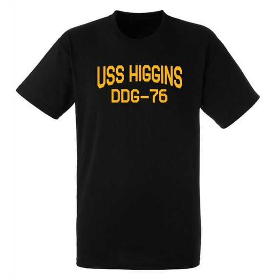 USS Higgins DDG-76 Arleigh Burke Destroyer Naval Warship Short Sleeve Tee Shirt