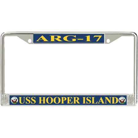 USS Hooper Island ARG-17 License Plate Frame