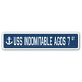 thumbnail image 1 of USS INDOMITABLE AGOS 7 Street Sign us navy ship veteran sailor gift, 1 of 5