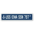thumbnail image 1 of USS IOWA SSN 797 Street Sign us navy ship veteran sailor gift, 1 of 5