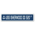 thumbnail image 1 of USS ISHERWOOD DD 520 Street Sign us navy ship veteran sailor gift, 1 of 5