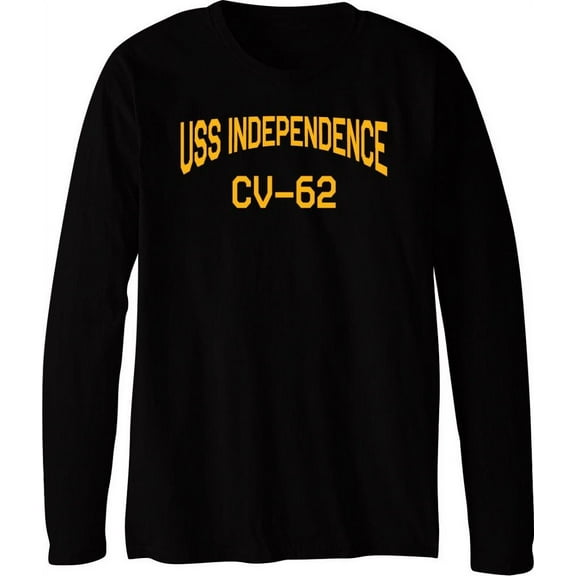 USS Independence CV-62 Aircraft Carrier Supercarrier Standard Size Long Sleeve Tee Shirt