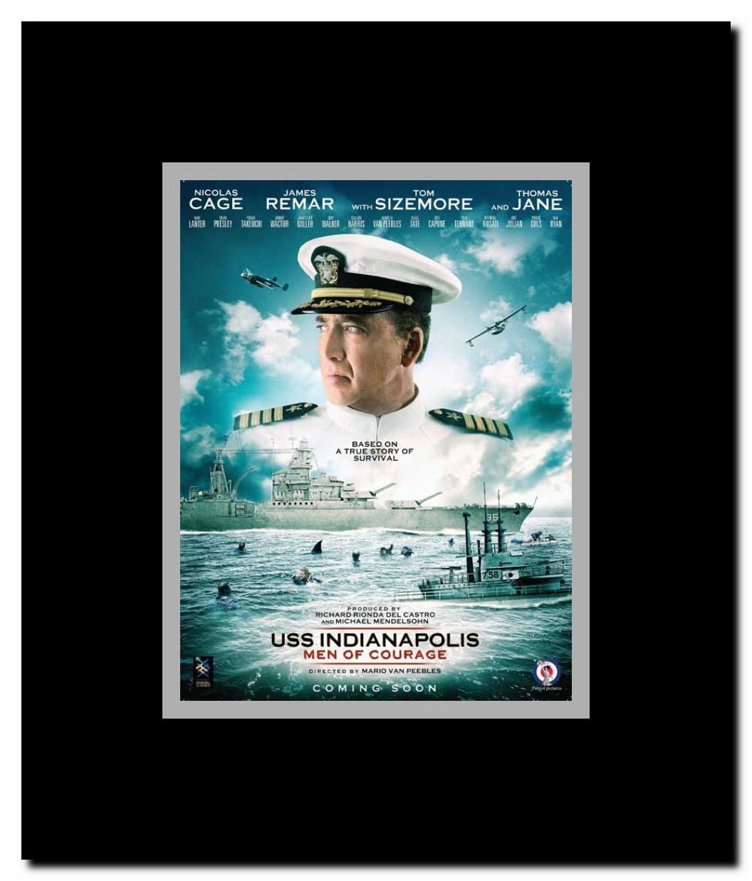 USS Indianapolis: Men of Courage Framed Movie Poster