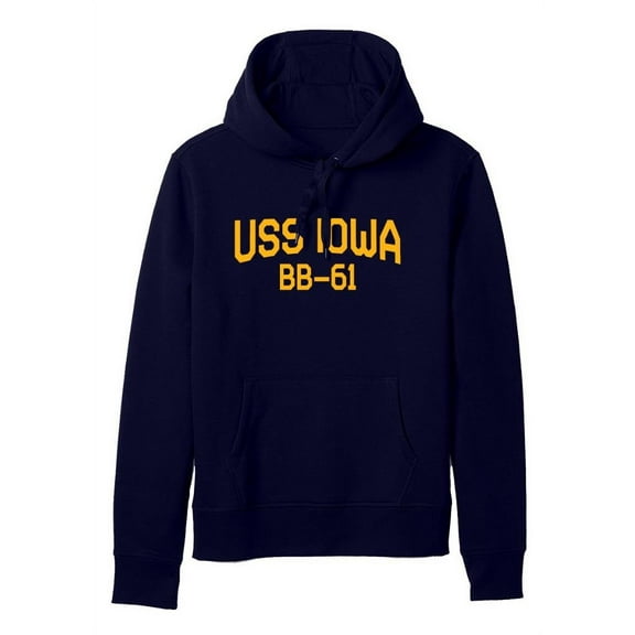 USS Iowa BB-61 Battleship Standard Size Pullover Hoodie