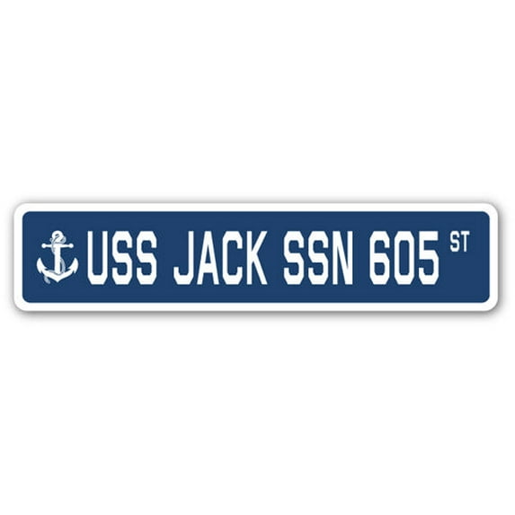 USS JACK SSN 605 Street Sign us navy ship veteran sailor gift
