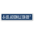 thumbnail image 1 of USS JACKSONVILLE SSN 699 Street Sign us navy ship veteran sailor gift, 1 of 5