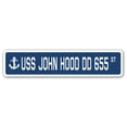 thumbnail image 1 of USS JOHN HOOD DD 655 Street Sign us navy ship veteran sailor gift, 1 of 5
