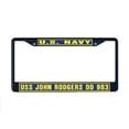 thumbnail image 1 of USS JOHN RODGERS DD 983 License Plate Frame Black Metal Military Navy USN Car Truck RV F001, 1 of 1