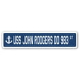 thumbnail image 1 of USS JOHN RODGERS DD 983 Street Sign us navy ship veteran sailor gift, 1 of 5