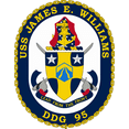 thumbnail image 1 of USS James E. Williams DDG-95 Badge Sticker Decal Arleigh Burke Class Destroyer Car Sticker Bumper Sticker for Car Emblem - 4 inch, 1 of 8