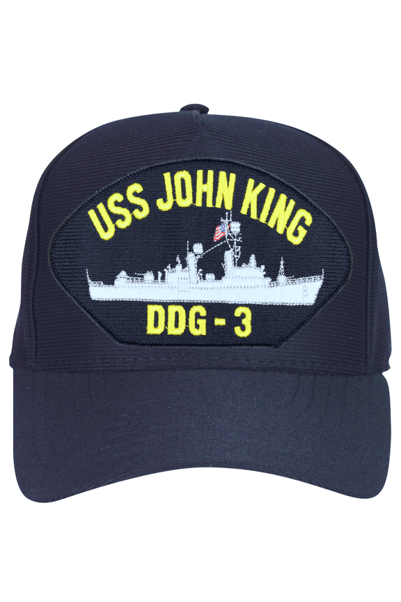 USS John King DDG-3 Ball Cap Hat