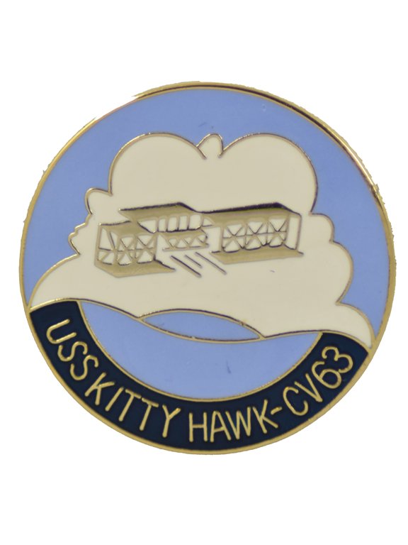 USS KITTY HAWK CV-63 HAT PIN
