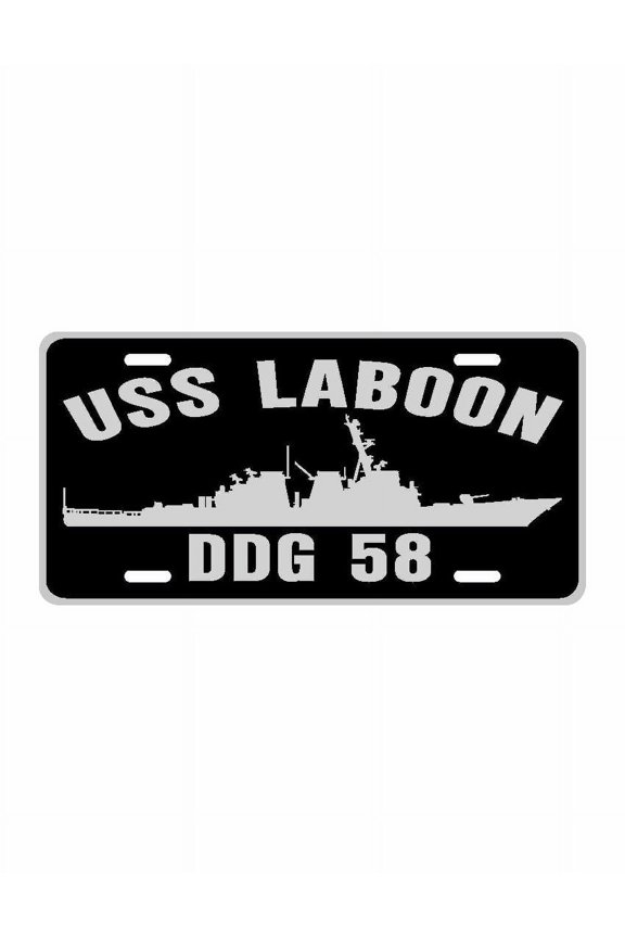USS LABOON DDG 58 Aluminum License Plate Military Navy USN Car Truck RV PL001