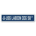 thumbnail image 1 of USS LABOON DDG 58 Street Sign us navy ship veteran sailor gift, 1 of 5
