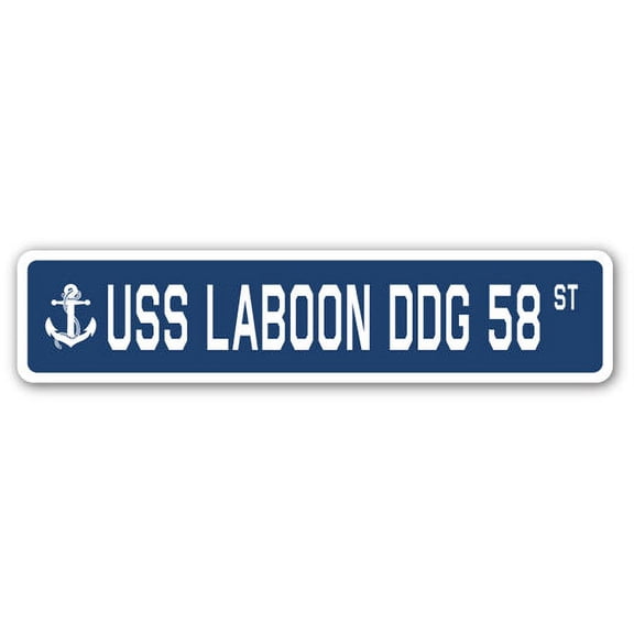 USS LABOON DDG 58 Street Sign us navy ship veteran sailor gift