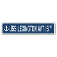 thumbnail image 1 of USS LEXINGTON AVT 16 Street Sign us navy ship veteran sailor gift, 1 of 5