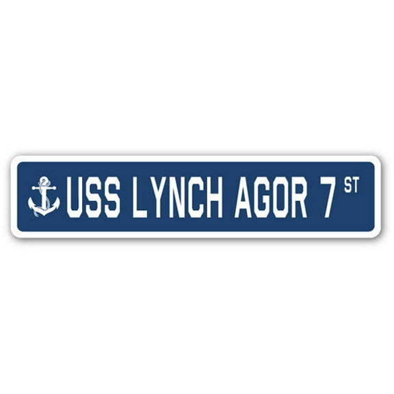 USS LYNCH AGOR 7 Street Sign us navy ship veteran sailor gift