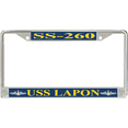 thumbnail image 1 of USS Lapon SS-260 License Plate Frame, 1 of 1