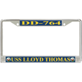 thumbnail image 1 of USS Lloyd Thomas DD-764 License Plate Frame, 1 of 1