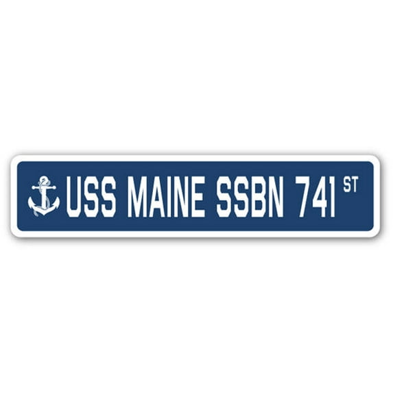 USS MAINE SSBN 741 Street Sign us navy ship veteran sailor gift