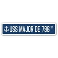 thumbnail image 1 of USS MAJOR DE 796 Street Sign us navy ship veteran sailor gift, 1 of 5